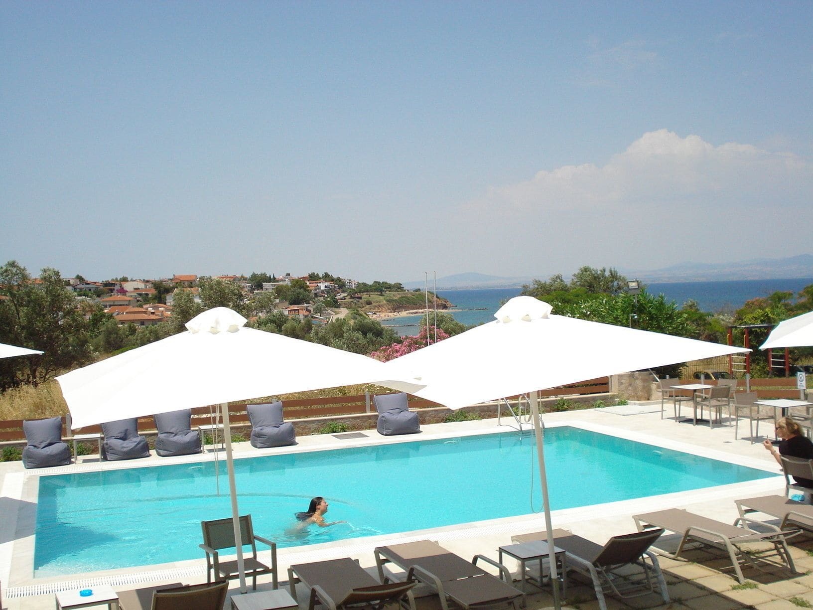 Villa Madeleine Tower View Néa Fókaia Esterno foto